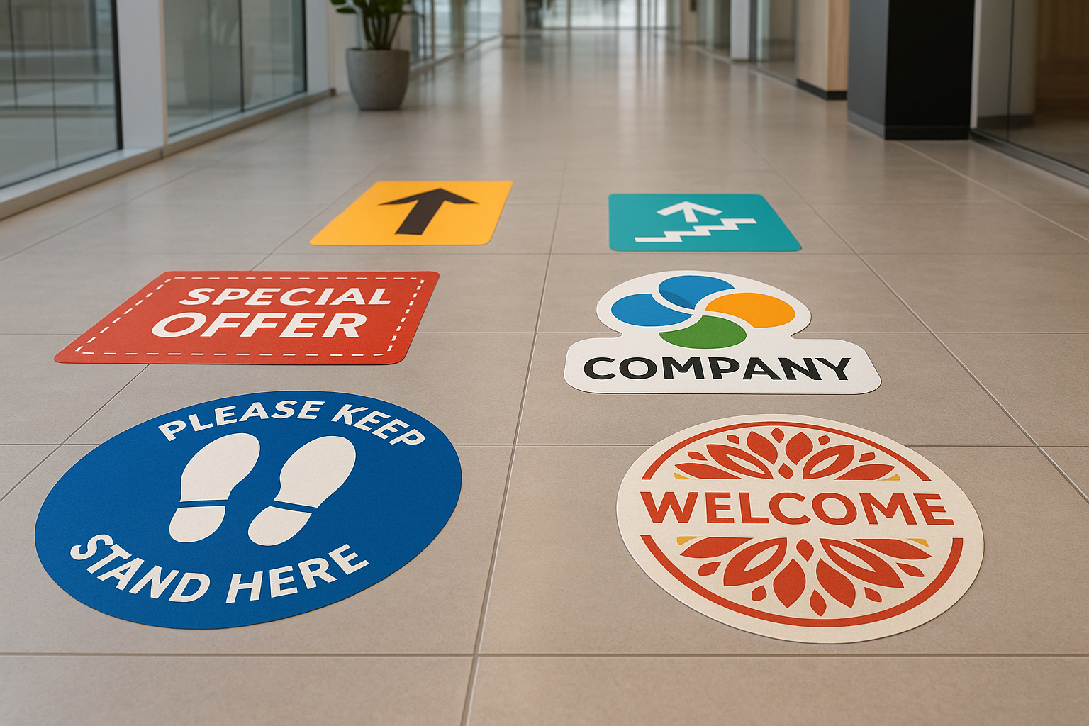 CUSTOM BUSINESS FLOOR DECALS